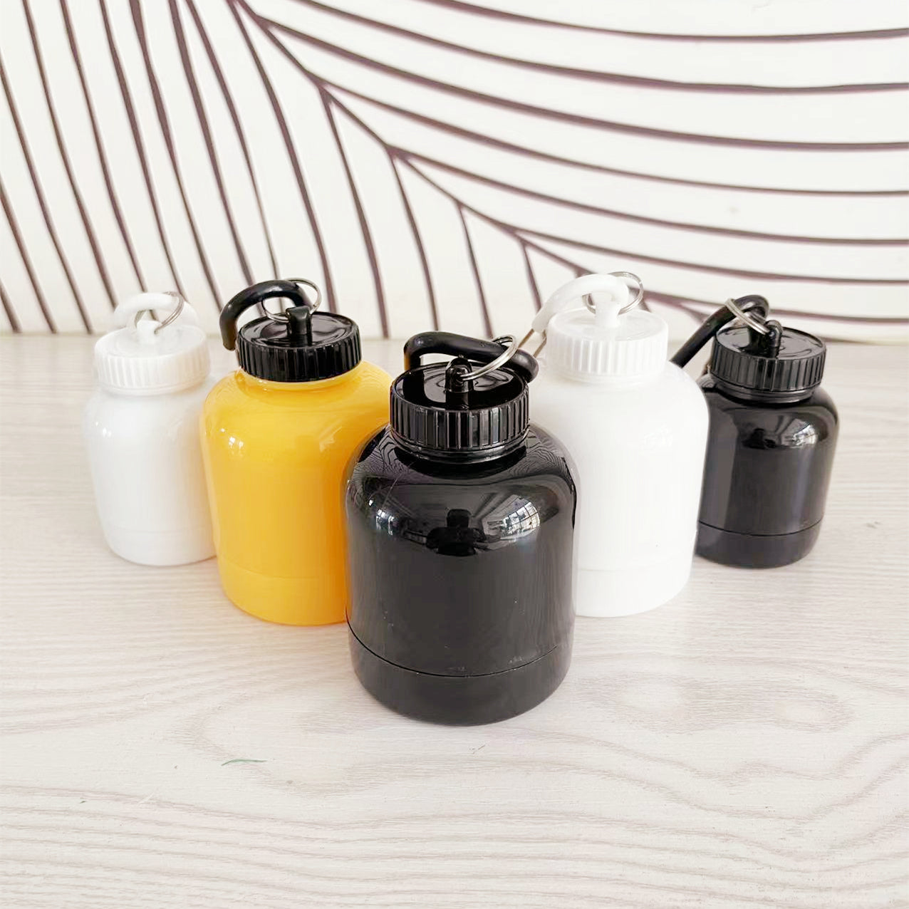 Portable Protein Powder Keychain Funnel